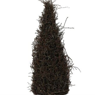 HBXD Decorative cone “Bonsai” | Colour: Brown | Christmas decoration | Height 70 centimetres | Diameter 25 centimetres | Per cone