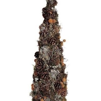HBXD Decorative cone “Parana” | Colour: Brown | Christmas decoration | Height 90 centimetres | Per cone