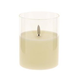 HBXD LED Candles with Timer “Camille” | Colour: Ivory | Christmas decoration | Height 12.5 centimetres | Diameter 10 centimetres | Per 24 candles
