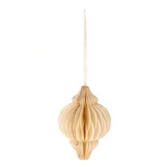 HBXD Christmas hanger “Foldy” | Colour: Natural White | Christmas decoration | Height 15 centimetres | Diameter 10 centimetres | Per 20 hangers