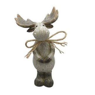 HBXD Deer Assortment of 2 “Bram” | Colour: Light brown | Christmas decoration | Length 10.5 centimetres | Width 9 centimetres | Height 20 centimetres | Per 2 deer