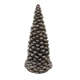 HBXD Decorative Christmas Tree “Pinecone Nivor” | Colour: Natural White | Christmas decoration | Height 35 centimetres | Diameter 17 centimetres | Per Christmas tree