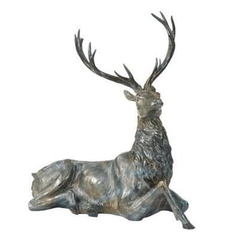 HBXD Hirsch „Thora“ | Farbe: Bronze | Weihnachtsdekoration | Länge 52 Zentimeter | Breite 27 Zentimeter | Höhe 53 Zentimeter | Pro Hirsch
