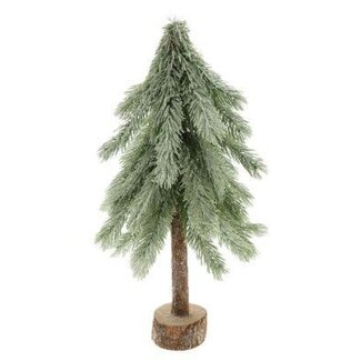 HBXD Weihnachtsbaum-Dekoration mit Schnee | Farbe: Grün | Weihnachtsdekoration | Höhe 60 Zentimeter | Durchmesser 30 Zentimeter | Pro 2 Weihnachtsbäume