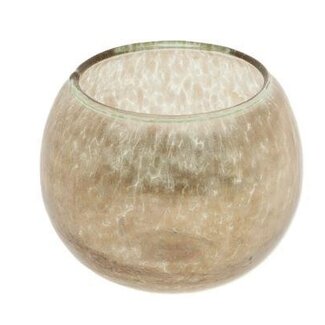 HBXD Tealight holder “Varane” | Colour: Copper | Home decor | Height 12 centimetres | Diameter 13 centimetres | Per 2 tealight holders