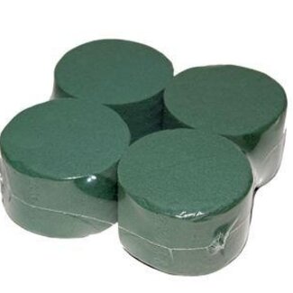 HBXD Floral Foam Cylinders | Colour: Green | Height 5 centimetres | Diameter 8 centimetres | Per 124 cylinders