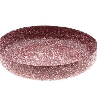 HBXD Plate “Noula” | Colour: Bordeaux red | Home decor | Height 9 centimetres | Diameter 46 centimetres | Set of 2 plates | Per set