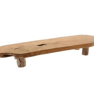 HBXD Teak Table "Yogya” | Colour: Brown | Home décor | Length 75 centimetres | Width 20 centimetres | Height 10 centimetres | Per 2 tables