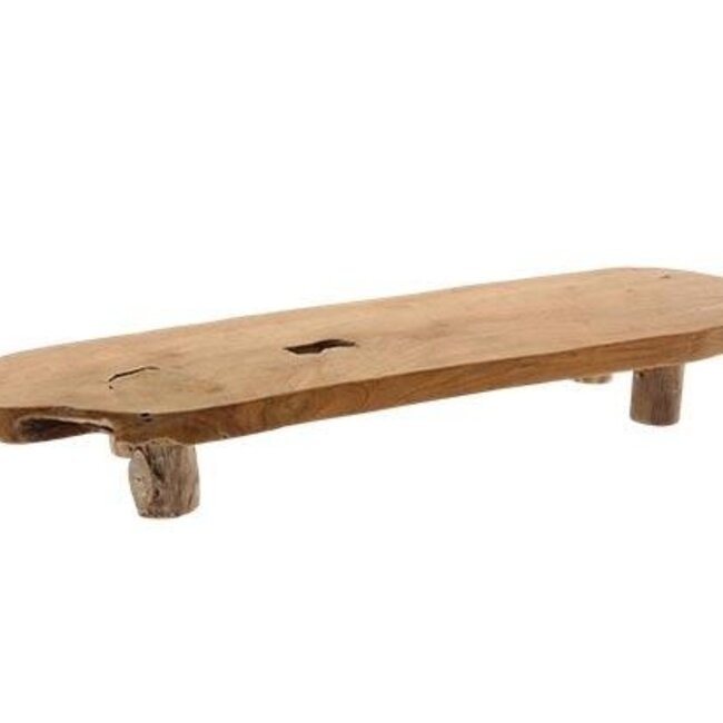 Teak Table "Yogya” | Colour: Brown | Home décor | Length 75 centimetres | Width 20 centimetres | Height 10 centimetres | Per 2 tables