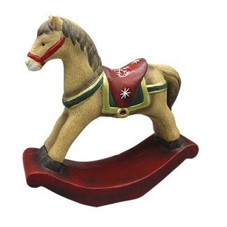HBXD Rocking Horse Figurine | Colour: Mixed Colours | Length 30 centimetres | Width 9.4 centimetres | Height 30 centimetres | Per rocking horse