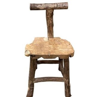 HBXD Teak Stool "Kursi” | Colour: Brown | Home Décor | Length 45 centimetres | Width 45 centimetres | Height 83 centimetres | Per stool