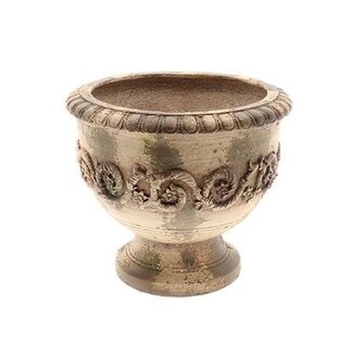 HBXD Decorative Flower Pot “Versaille” | Colour: Brown | Home Decor | Height 32 centimetres | Diameter 37 centimetres | Per pot