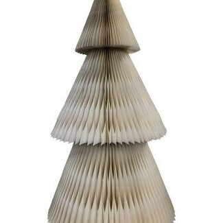 HBXD Decorative Christmas Tree  “Point Foldy” | Colour: Natural White | Christmas decoration | Height 150 centimetres | Diameter 75 centimetres | Per Christmas tree
