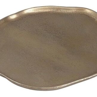 HBXD “Organic” Plate | Colour: Champagne | Home decor | Length 29 centimetres | Width 26 centimetres | Height 1.5 centimetres | Per 2 plates