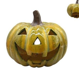 HBXD Pumpkin “Patch” | Colour: Green | Autumn decoration | Height 23 centimetres | Diameter 27 centimetres | Per 2 pumpkins