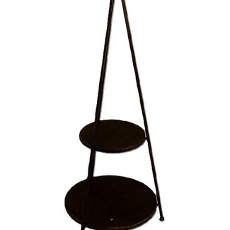 HBXD 2-tier “Tipi” tiered stand | Colour: Bronze | Height 100 centimetres | Diameter 40 centimetres | Per tiered stand