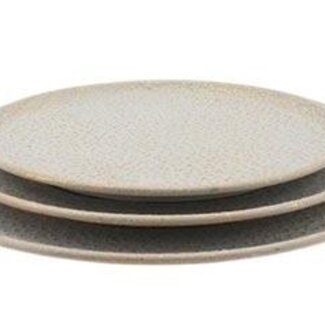 HBXD Dish “Solen” | Colour: Natural White | Home decoration | Height 4 centimetres | Diameter 55 centimetres | Set of 3 dishes | Per 2 sets
