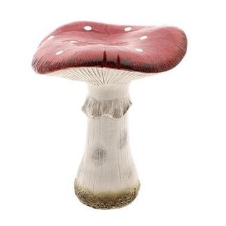 HBXD Mushroom “Dots” | Colour: Red | Autumn decoration | Length 31.7 centimetres | Width 30.7 centimetres | Height 36.6 centimetres | Per 2 mushrooms
