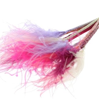 QC Dried Stipa feather grass “Colourful 9” | Colour: Mixed Colours | Stypha Penata Dried Flowers | Length ± 60 centimeter | 10 plumes per bunch | Per bunch