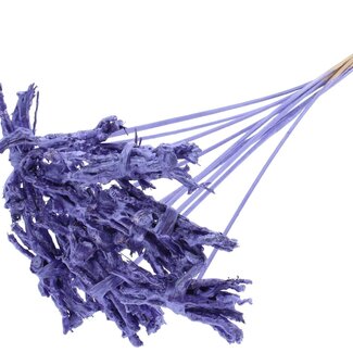 QC Decorative Coco Rose Posy on Stick | Colour: Metallic Purple | Coco Rose Posy Stick | Stick length ± 50 centimetres | 10 sticks per bunch