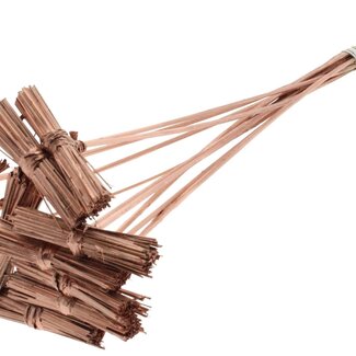 QC Kore Bouquet on stick | Colour: Metallic Copper | Kore Stick-in Decoration | Stick-in length ± 50 centimetres | 10 stick-ins per bunch