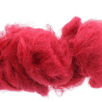 QC Fuzzy Fibre | Colour: Red | Content 250 grams | Per bag