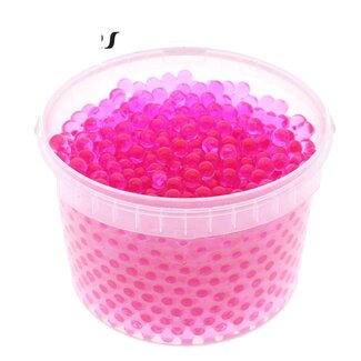 QC Hydrogel Pearls in Reusable Bucket | Colour: Pink | Diameter 2.5 - 3 millimetres | Content 3 litres | Per bucket