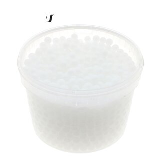 QC Hydrogel Pearls in Reusable Bucket | Colour: White | Diameter 2.5 - 3 millimetres | Capacity 3 litres | Per bucket
