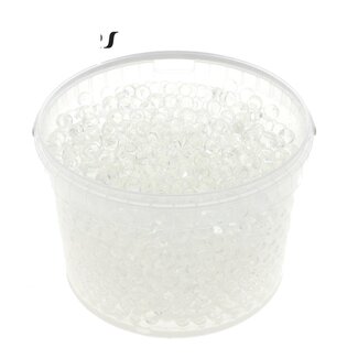 QC Hydrogel Pearls in Reusable Bucket | Colour: Transparent | Diameter 2.5 - 3 millimetres | Contents 3 litres | Per bucket
