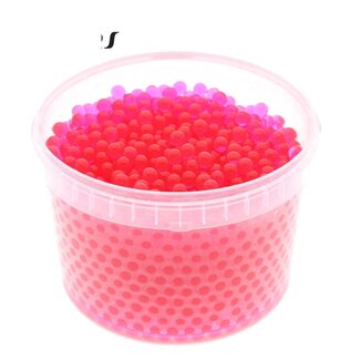 QC Hydrogel Pearls in Reusable Bucket | Colour: Cherry | Diameter 2.5 - 3 millimetres | Contents 3 litres | Per bucket