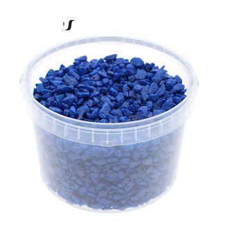 QC Stones in Reusable Bucket | Colour: Blue | Diameter 9 - 13 millimetres | Capacity 3 litres | Per bucket