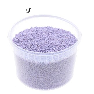 QC Fine Pebbles in Reusable Bucket | Colour: Milka Purple | Diameter 4 - 6 millimetres | Content 3 litres | Per bucket