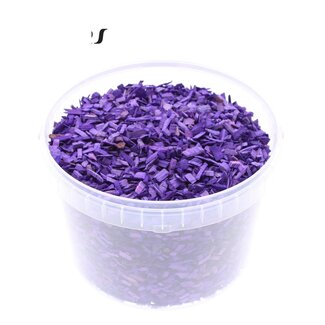 QC Wood Chips in Reusable Bucket | Colour: Purple | Diameter 5 - 8 millimetres | Capacity 3 litres | Per bucket