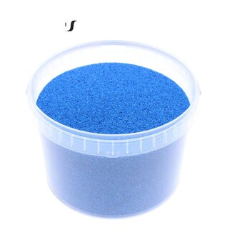 QC Decorative Sand in Reusable Bucket | Colour: Blue | Diameter 0.1 - 0.5 millimetres | Content 3 litres | Per bucket
