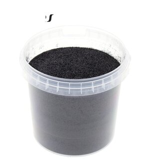 QC Glitter in Reusable Bucket | Colour: Black | Content 400 grams | Per bucket
