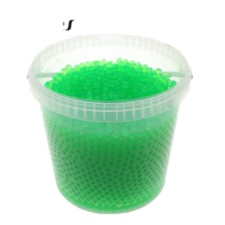 QC Hydrogel Pearls in Reusable Bucket | Colour: Light Green | Diameter 2.5 - 3 millimetres | Capacity 10 litres | Per bucket