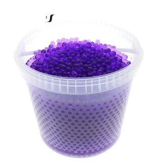 QC Hydrogel Beads in Reusable Bucket | Colour: Purple | Diameter 2.5 - 3 millimetres | Contents 10 litres | Per bucket