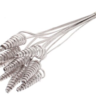 QC Palmspirale auf Stiel | Farbe: Champagnerfarben | Cane Cone Steckstab | Länge Steckstab ± 50 Zentimeter | Pro 10 Steckstäbe