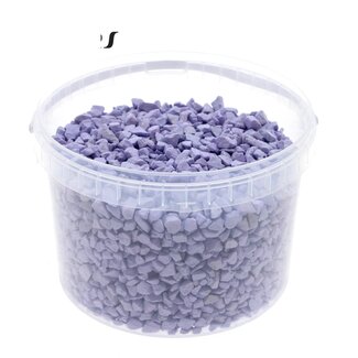 QC Stones in Reusable Bucket | Colour: Lilac | Diameter 9 - 13 millimetres | Capacity 3 litres | Per bucket