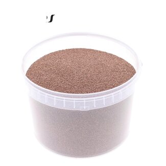 QC Decorative Sand in Reusable Bucket | Colour: Copper | Diameter 0.1 - 0.5 millimetres | Contents 3 litres | Per bucket