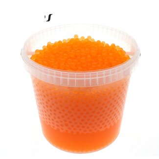 QC Hydrogel Pearls in Reusable Bucket | Colour: Orange | Diameter 2.5 - 3 millimetres | Capacity 10 litres | Per bucket