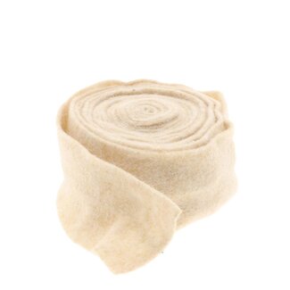 4A Felt Ribbon | Colour: Cream-coloured | Width 80 millimetre | Length 5 metre | Per roll