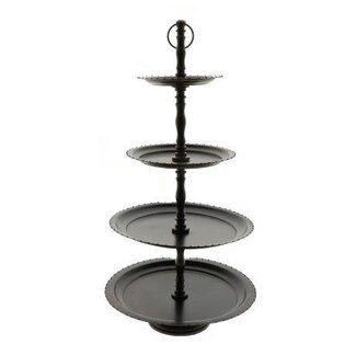 HBXD 4-tier stand "Morano” | Colour: Brown | Height 60 centimetres | Diameter 28.5 centimetres | Per stand