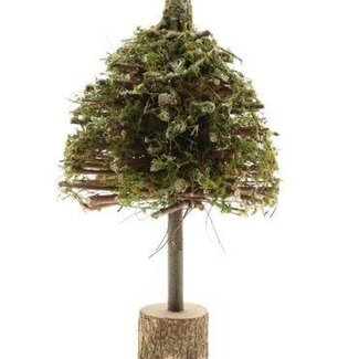 HBXD Decorative tree “Strava” | Colour: Green | Height 50 centimetres | Diameter 25 centimetres | Per 2 trees