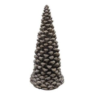 HBXD Dekoration Weihnachtsbaum  “Pinecone Nivor” | Farbe: Naturweiß | Weihnachtsdekoration | Höhe 35 Zentimeter | Durchmesser 17 Zentimeter | Pro Weihnachtsbaum