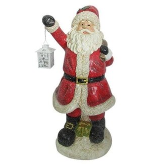 HBXD Weihnachtsmann mit Laterne | Farbe: Rot | Weihnachtsdekoration | Länge 39 Zentimeter | Breite 29 Zentimeter | Höhe 68 Zentimeter | Pro Weihnachtsmann