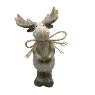 HBXD Deer Assortment of 2 “Bram” | Colour: Light brown | Christmas decoration | Length 10.5 centimetres | Width 9 centimetres | Height 20 centimetres | Per 2 deer