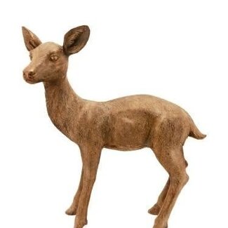 HBXD Fallow Deer “Fallow” | Colour: Gold | Christmas decoration | Length 59 centimetres | Width 26 centimetres | Height 64 centimetres | Per deer