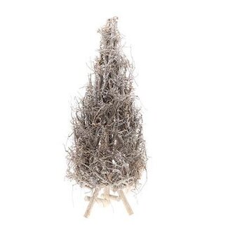 HBXD Dekorations-Weihnachtsbaum „Peak“ | Farbe: Grau | Weihnachtsdekoration | Höhe 150 Zentimeter | Durchmesser 48 Zentimeter | Je 2 Weihnachtsbäume