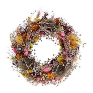 HBXD Wreath “Berbe Dream” | Colour: Mixed Colours | Christmas decoration | Height 9 centimetres | Diameter 30 centimetres | Per wreath